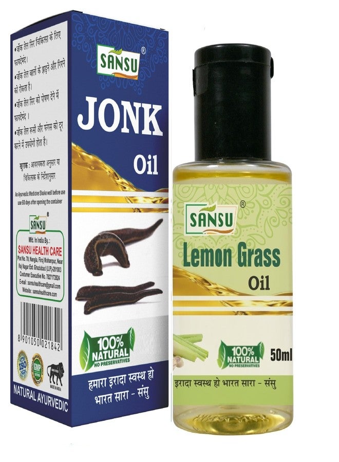 Sansu Jonk ka tel, Leech oil Natural 30ml with Leamongrass oil 50ml - Image 1