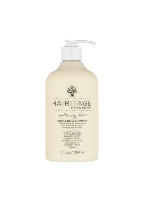 Hairitage Hairitage Gentle Daily Hydrating and Moisturizing Shampoo For Dry Hair with Jojoba Oil + Aloe Vera - Ultra-Mild + Moisture-Rich - Improves Dry, Brittle Strands, 13 fl. oz. 