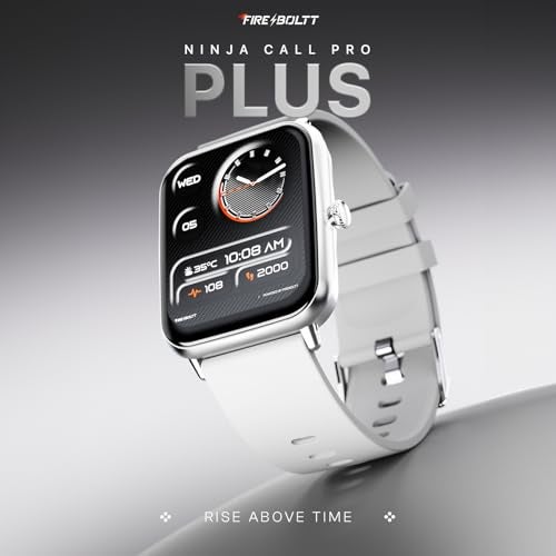 Fire-Boltt FireBoltt Ninja Call Pro Plus 4648mm 183 inch Smart Watch with Bluetooth Calling AI Voice Assistance 120 Sports Modes IP67 Rating 240 280 Pixel High Resolution Grey - Image 3