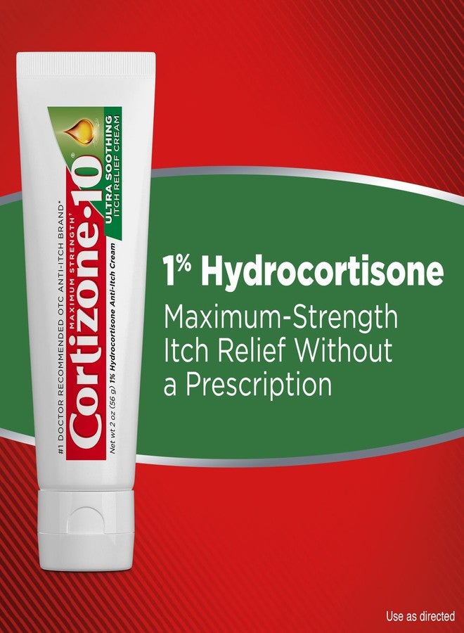 Cortizone 10 Cortizone-10 Maximum Strength Ultra Soothing Itch Relief Cream, 1% Hydrocortisone, Fast-Acting, Anti-Itch Cream for Bug Bites, Rash, Eczema, Psoriasis, Poison Ivy, Oak, Sumac & More, 2 oz - Image 4