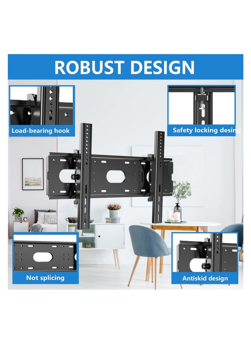 Heavy-Duty TV Wall Mount Bracket - Fits 42-80 Inch Flat & Curved Screens, VESA up to 750x500mm, Supports 220 lbs, Compatible with 16", 18", 24" Studs - Image 5