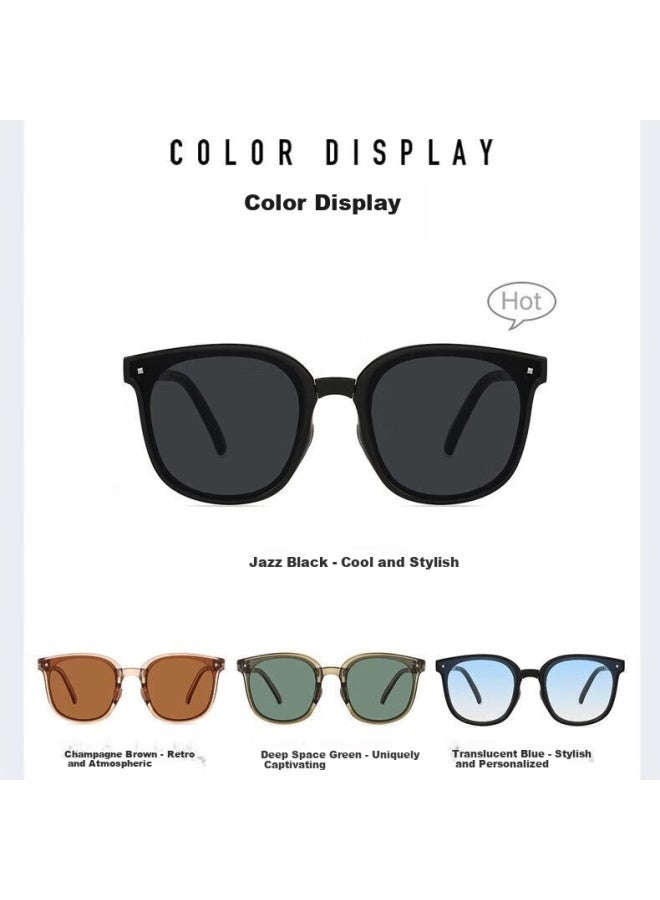 Lovecraft Foldable Polarized Sungl 97-black Frame Brown Lens نظارات شمسية قابلة للطي مستقطبة للجنسين بإطار أسود-97 وعدسات بنية لحماية من الأشعة فوق البنفسجية وتنحيف الوجه للقيادة - Image 2