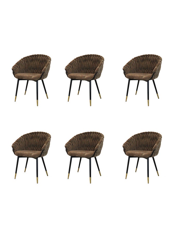 JILPHAR FURNITURE Jilphar Furniture Living Room Weave Dining Chair 1295A set of 6pcs 