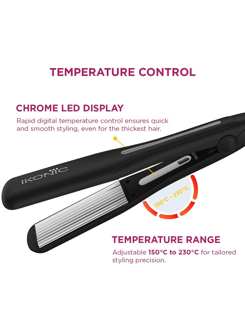IKONIC IKONIC PROFESSIONAL PRO TITANIUM HAIR CRIMPER for Women Hair Crimping Machine 15 Floating Micro Crimp Technology Plate with 9 foot 360 Swvel Cord and Universal Voltage  - Image 3