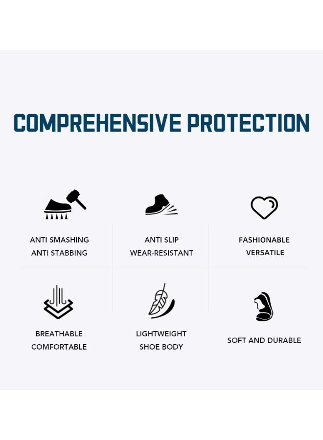 Steel Toe Shoes for Men Lightweight Safety Shoes Comfortable Puncture Proof Slip On Indestructible Work Shoes and Fashion Sneakers. - Image 5