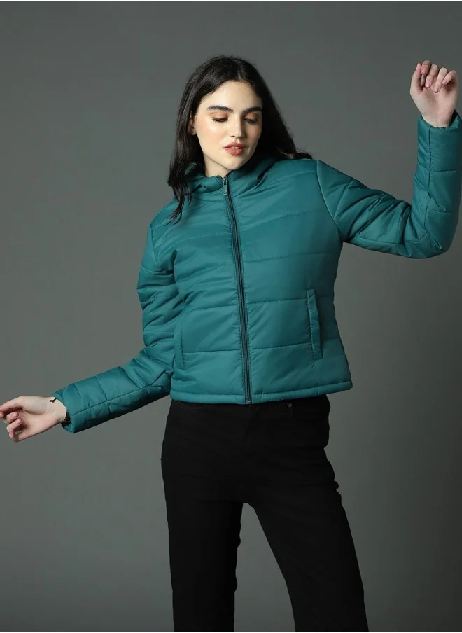 HIGH STAR Women Teal Jackets