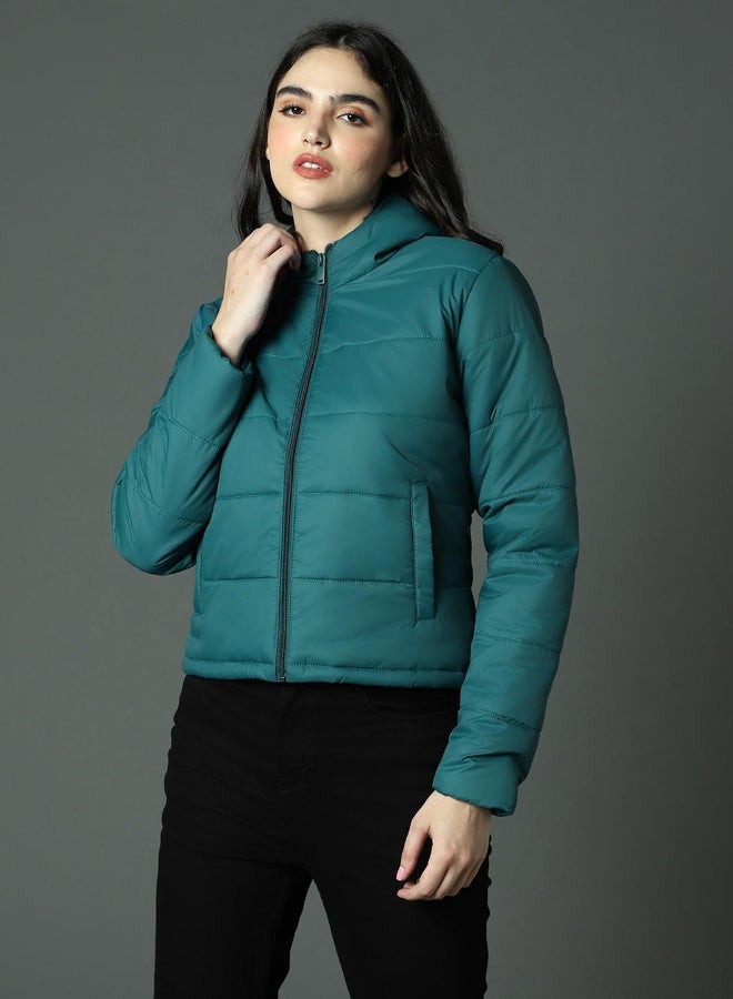 HIGH STAR Women Teal Jackets - Image 2
