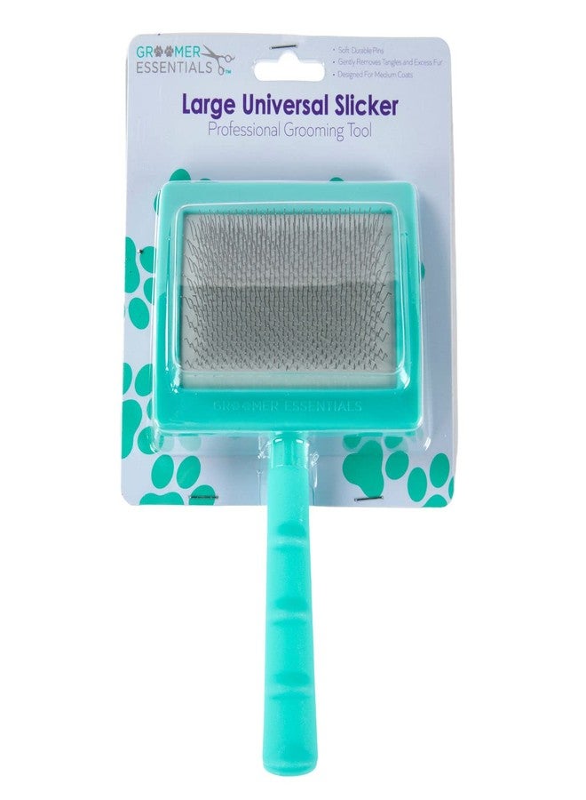 Groomer Essentials Universal Slicker - Large - For Medium-Haired Breeds - Gets Rid of Debris, Loose Hair and Mats/Knots in the Fur - Made with Durable Plastic - Image 2