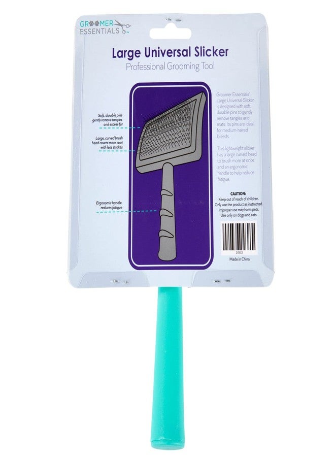 Groomer Essentials Universal Slicker - Large - For Medium-Haired Breeds - Gets Rid of Debris, Loose Hair and Mats/Knots in the Fur - Made with Durable Plastic - Image 5