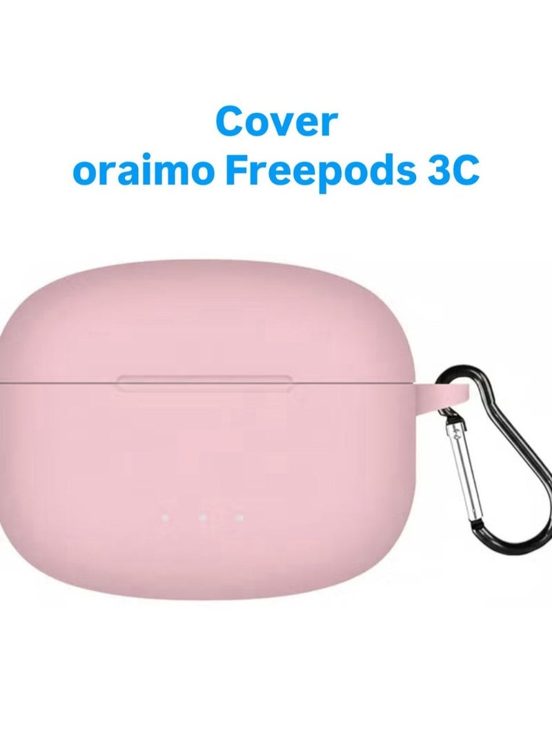 غطاء سيليكون لسماعات لورايمو فري بودز 3C - بينك - Image 1