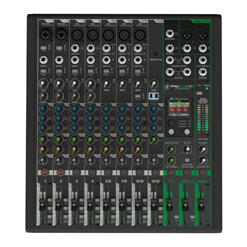 Mackie ProFX12v3+ 12-Channel Professional Analog Mixer with USB, Onyx Mic Preamps, GigFX Effects Engine, and Bluetooth - Image 3