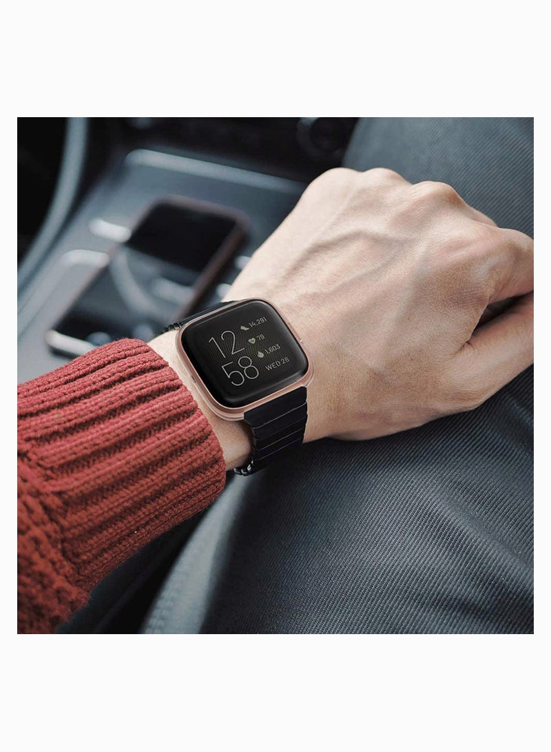 Screen Protector Case, Fit for Versa 2 Case, Ultra-Thin Slim Soft TPU Protective Case All-Around Full Cover Bumper Shell for Versa 2 Smart Watch 3 Pack - Image 3