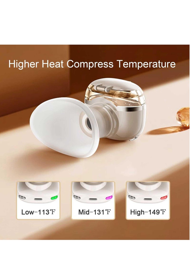 SYOSI Nano Eye Mist Steam Sprayer, Portable Warm Compress for Dry Eyes, MGD, Stye, Eye Fatigue Relief, Heated Eyelid Eye Care Nebulizer, Mini Face Moisturizing and Soothing Steamer  - Image 2