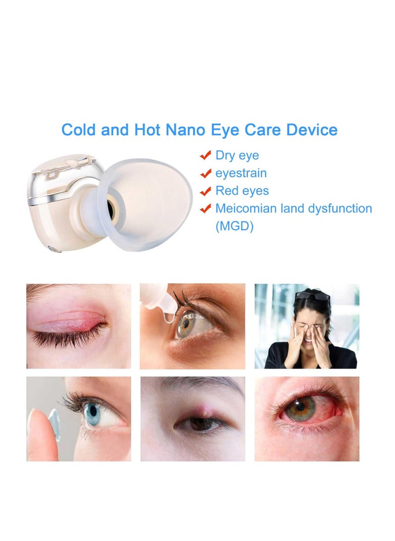 SYOSI Nano Eye Mist Steam Sprayer, Portable Warm Compress for Dry Eyes, MGD, Stye, Eye Fatigue Relief, Heated Eyelid Eye Care Nebulizer, Mini Face Moisturizing and Soothing Steamer  - Image 5