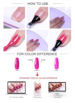 Nee Jolie 23Pcs Gel Nail Polish Set with 20 Colors Gel Nail and Base Gel Top Coat Matte Top Coat for Nail Art Salon for Women  - Image 5