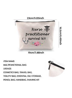 WCGXKO Generic Wcgxko Nurse Practitioner Survival Kit Zipper Pouch Makeup Bag Gift For Np Medical Student Graduation (Np Survival)  - Image 2