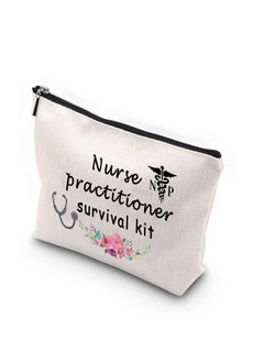 WCGXKO Generic Wcgxko Nurse Practitioner Survival Kit Zipper Pouch Makeup Bag Gift For Np Medical Student Graduation (Np Survival)  - Image 1