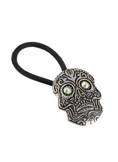 Oberon Design Ponytail Holder, Hair Accessory, Women's Hair Tie, Sugar Skull, Handcrafted in the USA by Oberon Design 