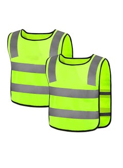 Mmmon 2pack Kids Reflective Vest Child Safety Visibility Vest for Cycling Skiing  - Image 1