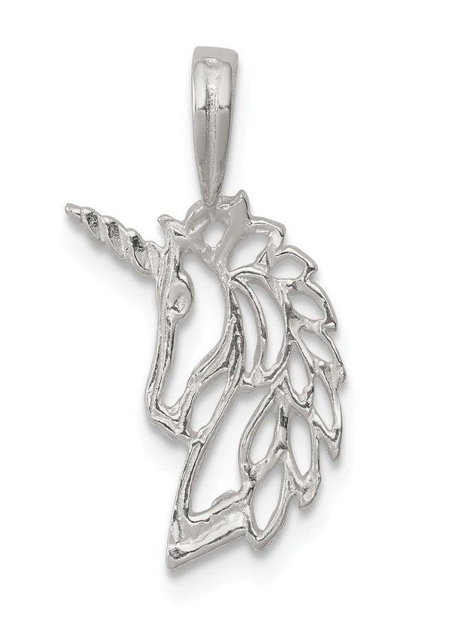 FindingKing Sterling Silver Unicorn Charm Pendant Fantasy Jewelry - Image 1