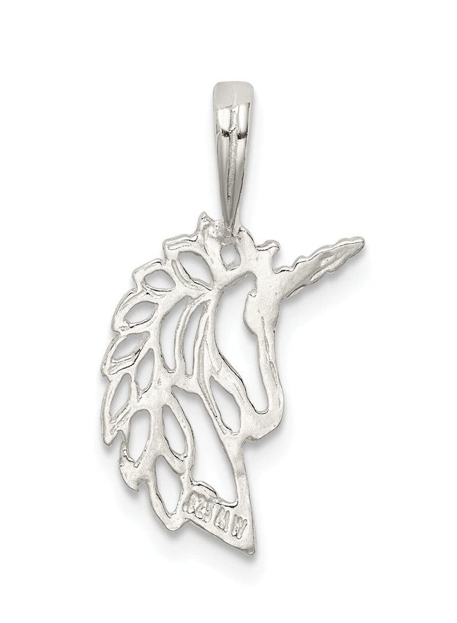 FindingKing Sterling Silver Unicorn Charm Pendant Fantasy Jewelry - Image 2