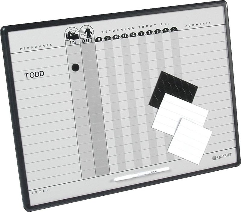 Quartet 781G Magnetic InOut Board 15 Name Capacity 24Inch x18Inch Gray - Image 3