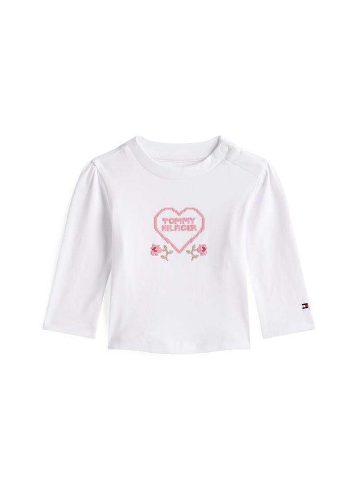 تومي هيلفيغر تيشيرت جرافيك برقبة دائرية للأطفال - Image 1