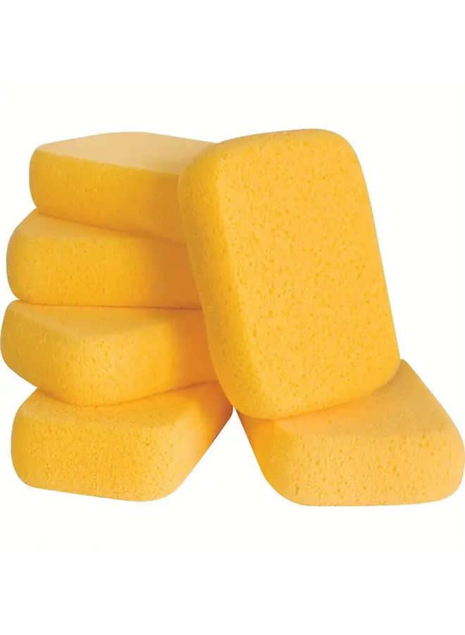 6 Pack Epoxy Resin Cleaning Sponges 20 Times Water Absorption For Tiles Floors Walls Cars - Image 2
