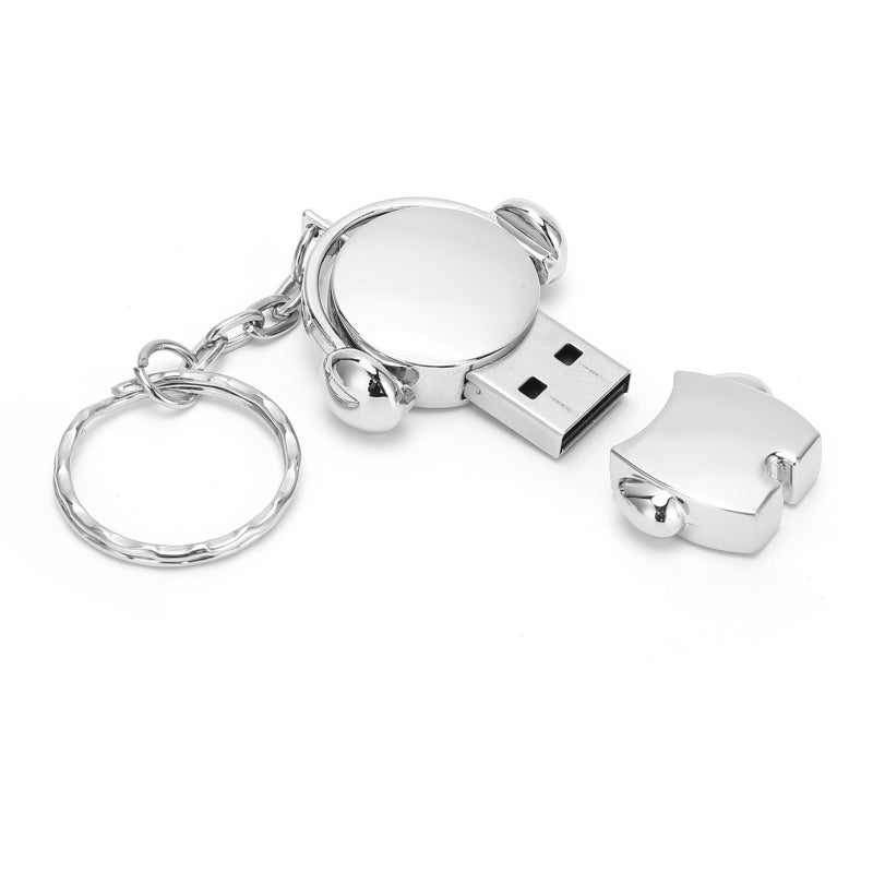 أقراص USB 2.0: قطعة واحدة من ذاكرة التخزين المعدنية بالتصميم الكرتوني - محرك ذاكرة فلاش محمض صغير الحجم قابل للاستخدام الفوري للمنزل والمكتب والسيارة، متوافق مع الأنظمة، ملحق للنسخ الاحتياطي للملفات وهدية - Image 5