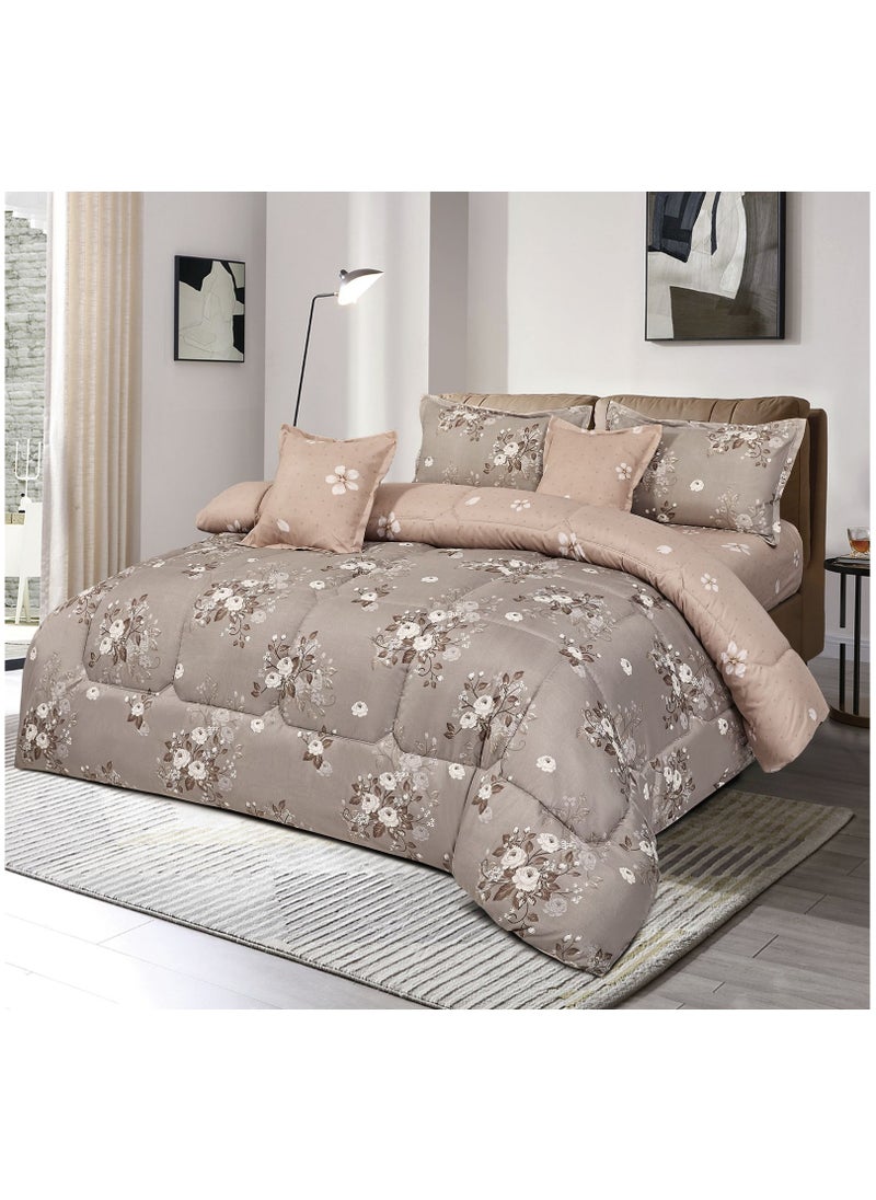 MingLi - Double comforter set decorated with a system of 6 pieces a medium fixed filling size 250 by 230 - Image 1