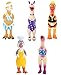 DAJOOEE 5 Pcs Screaming Rubber Chicken Dog Latex Squeaky ToyDurable Chicken Dog Toy Soft Rubber Chew Molar Dog Toys for Small Medium Dogs Chicken - Image 3
