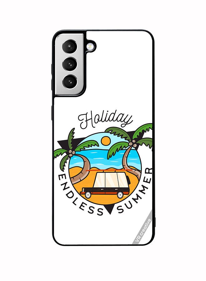 VR CREATIVE Protective Case Cover For Samsung Galaxy S22 5G Endless Summer Design Multicolour - Image 1