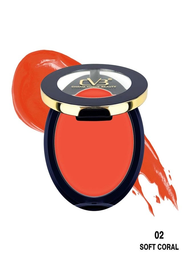 CVB C203 Cine Star Velvet Crème Blush | Smooth, Blendable Cream Blush for Natural Flush & Radiant Glow (Soft Coral) - Image 5