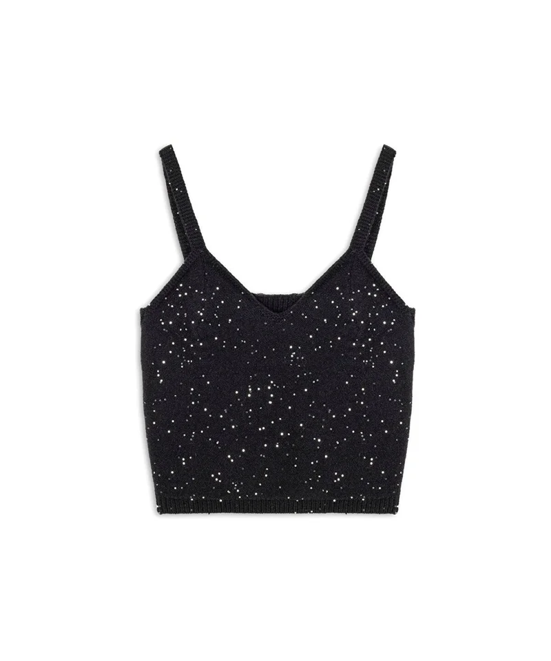 ابيكول Embellished Knit Top