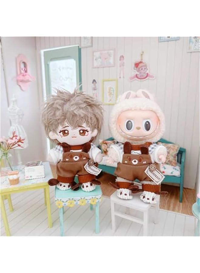 Arabest Plush Doll Clothes ,Cute Stuffed Animal Clothes for Labubu, 6 Inches Puppy Suit 3-Piece Set Soft Stuffed Plush Toy Dress Up Accessories  - Image 2