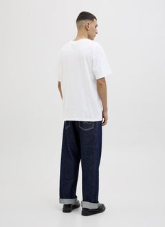 JACK & JONES Jjjeff Monogram Detail Crew Neck T-Shirt  - Image 2