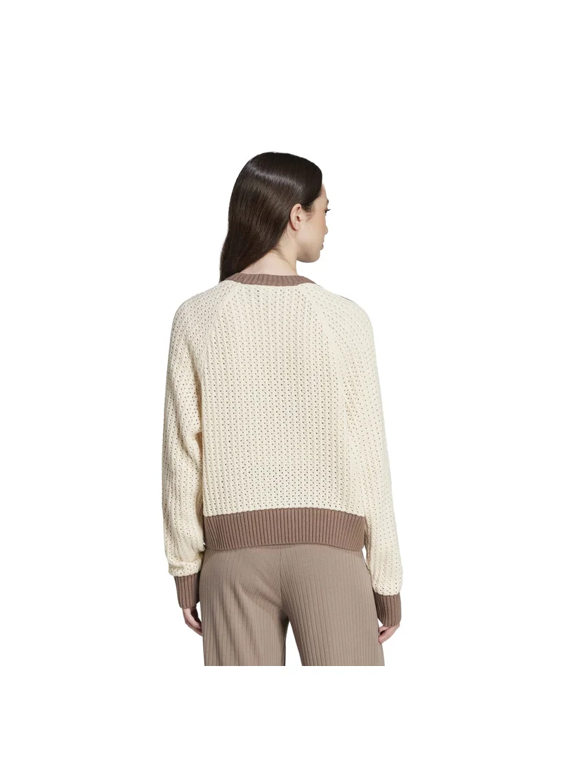 اديداس adidas KNITTED CREW White Originals Women SWEATSHIRTS