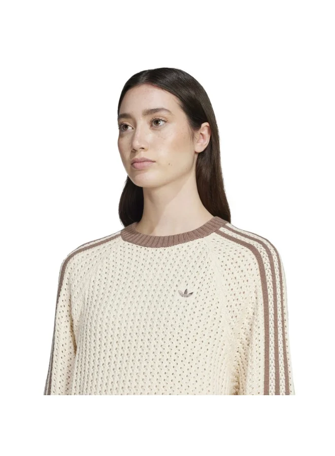 Adidas KNITTED CREW White Originals Women SWEATSHIRTS