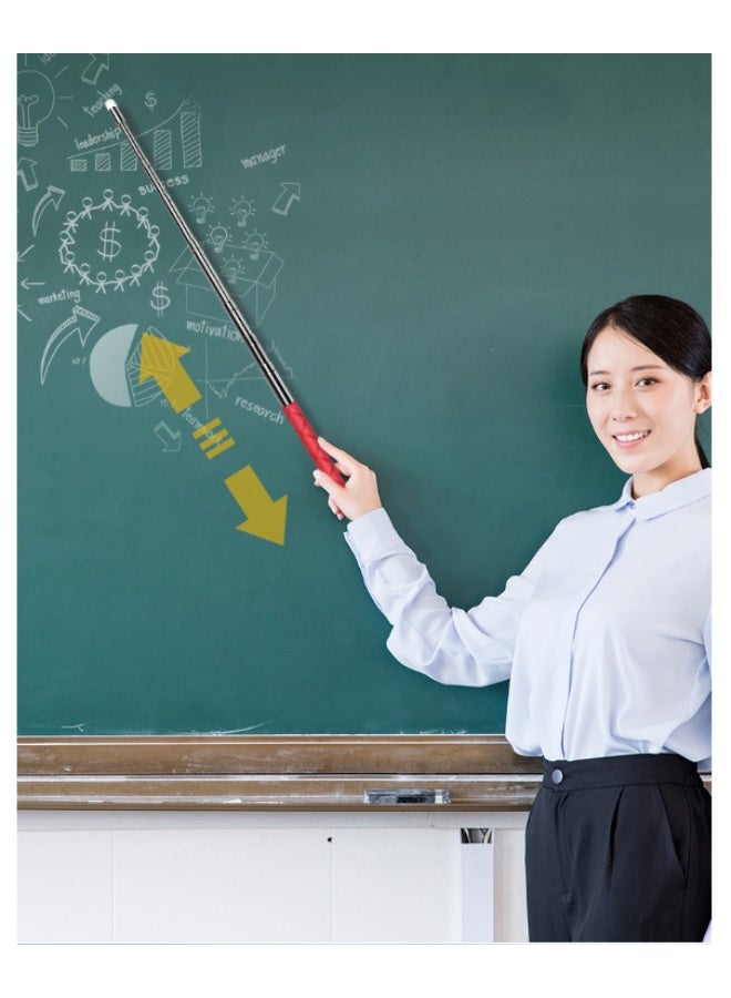 Generic 1.2M Teachers Pointer, Retractable Pointer Stick, Handheld Pointer Stick, Teacher Pointer Stick, Telescoping Teachers Pointer, for Presentations Teaching, Lectures and Seminars Office, Touch-screen  - Image 2