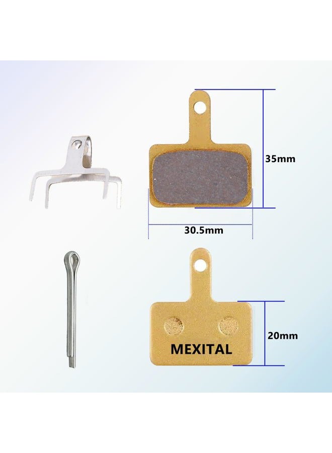 MEXITAL 2 Pairs Sintered Disc Brake Pads fit for Shimano M315 M355 M365 M375 M395 M396 M415 M416 M445 M446 M447 M465 M475 M485 M486 M495 M505 M510 M515 M525 M535 M575 Tektro Orion Auriga Pro Comp - Image 2