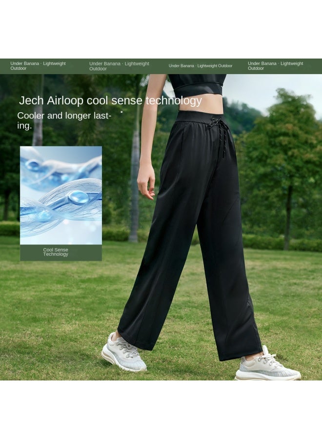 Cool Sun Protection】spring And Summer Bestseller Women's Casual Pants With Cuffed Legs, Sun-proof, Tummy Control, High Waist, Cooling, And Leg-lengthening Effect - Image 3