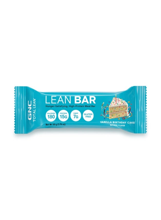 GNC Total Lean Lean Bar Vanilla Birthday Cake - Image 1
