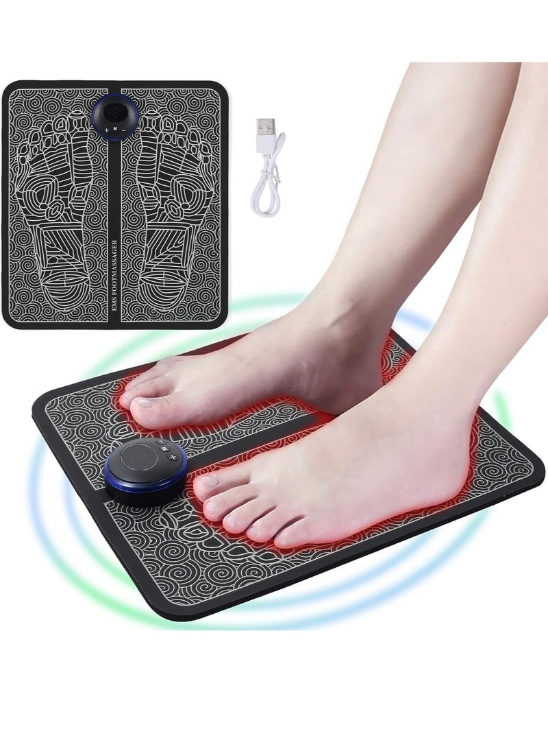 Foot Massager Mat Pad Portable Electric Massage Pad Relax Feet and Legs USB for Home and Office Use - Image 1
