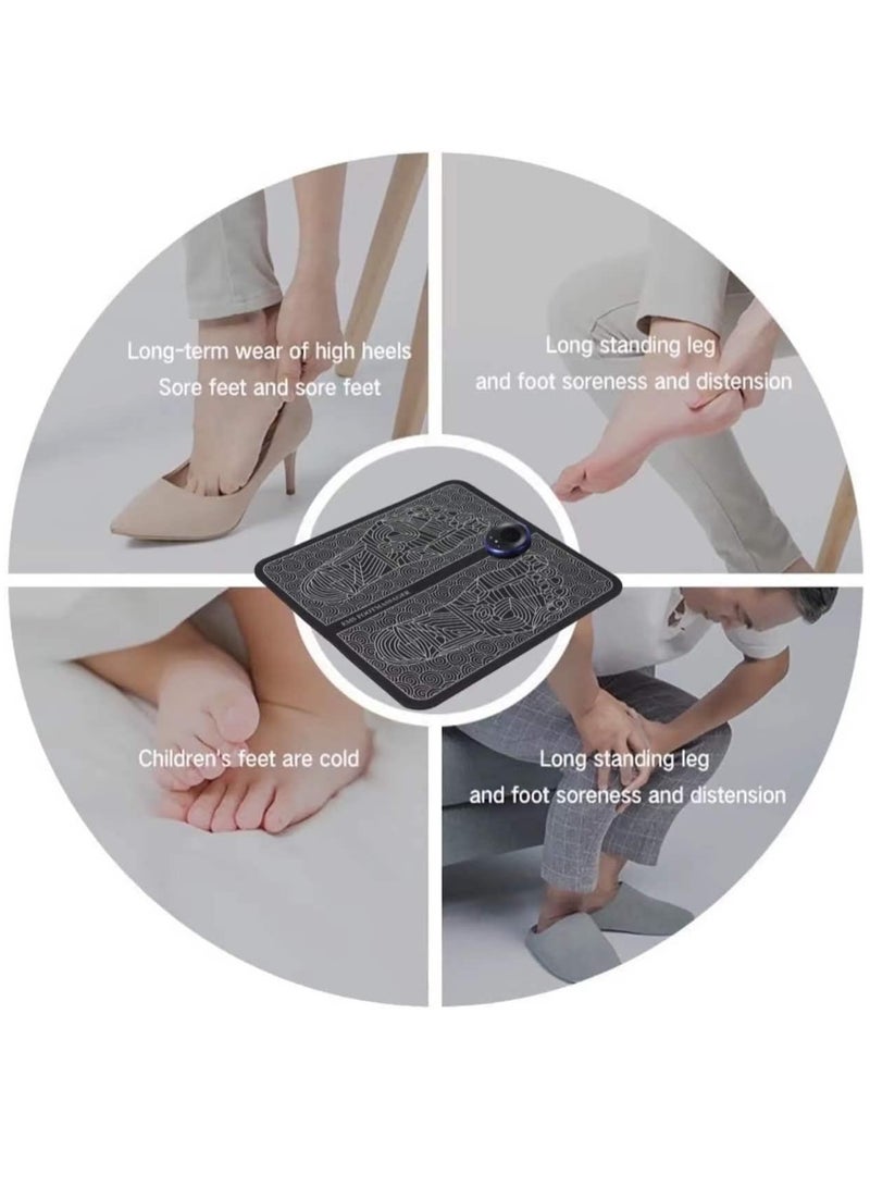 Foot Massager Mat Pad Portable Electric Massage Pad Relax Feet and Legs USB for Home and Office Use - Image 5