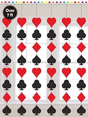 LUDALY 8 Years And Up Card Party String Decoration (Pack Of 6), Multicolor - Image 1