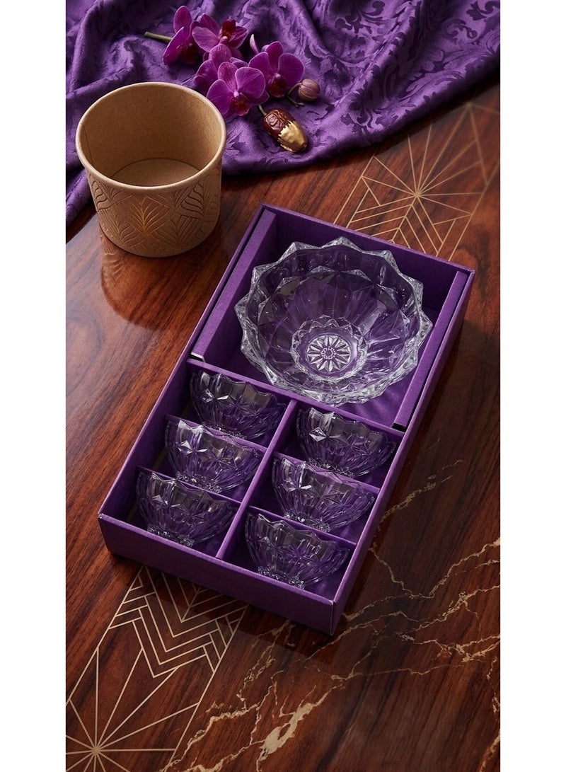 Rayan A set of 7 matching serving dishes in various sizes and a classic-modern design. - Image 2