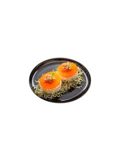 Restaurantware Restaurantware-7 x 7 Inch Party Plates, 100 Disposable Plastic Dessert Plates - Round, Heavy-Duty, Black Plastic Salad Plates, Serve Sides Or Appetizers, For Weddings Or Catering  - Image 2
