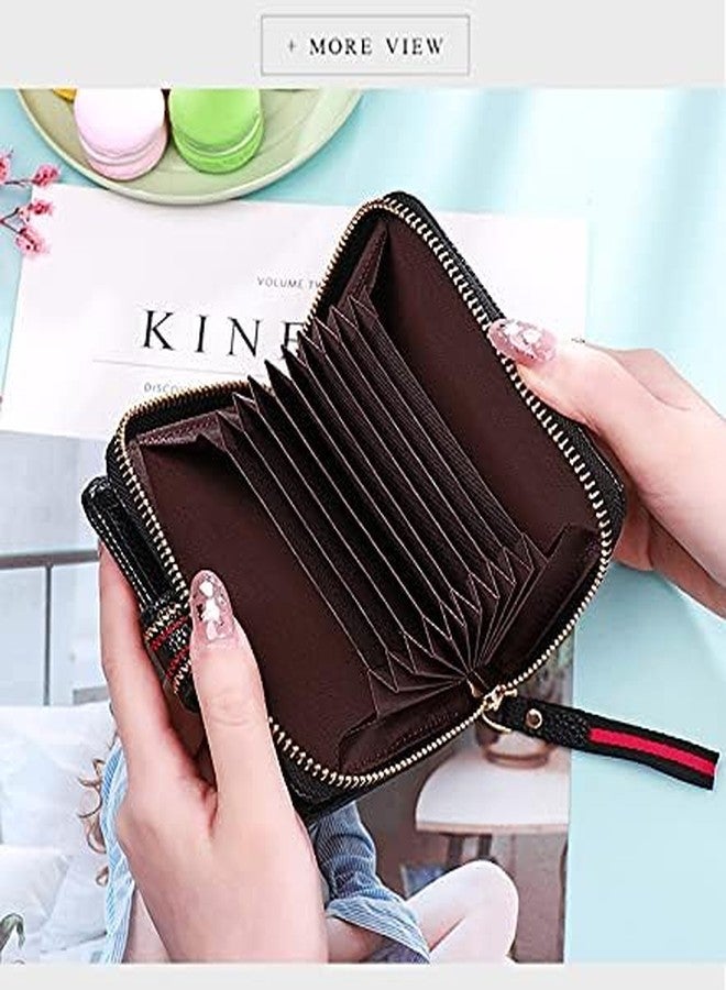 Alexvyan Black Embroidery Design Small Wallet with 12 Card Slot Women's Purse Female Hand Clutch Women/Ladies/Girls Wallets Card Holder & Card Organizer - Image 5