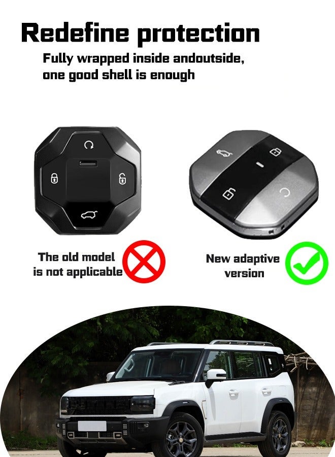 Car key protector, suitable for 2025 Model, Suitable for Jetour Freeman/T1/T2 Hybrid and Gasoline Vehicles, anti-fall, wear-resistance, perfect all-inclusive, precise matching, goodcar. - Image 2