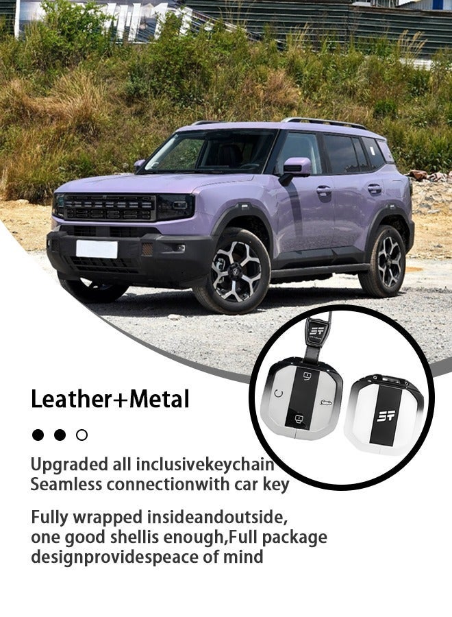 Car key protector, suitable for 2025 Model, Suitable for Jetour Freeman/T1/T2 Hybrid and Gasoline Vehicles, anti-fall, wear-resistance, perfect all-inclusive, precise matching, goodcar. - Image 5